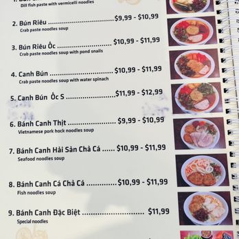 Xuân Hương Restaurant menu 1